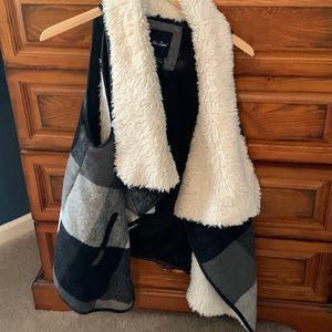 Cozy flannel vest